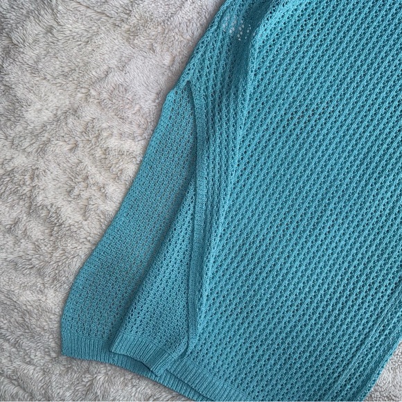 Crotchet Knit Dress With High Slit - Picture 3 of 3